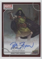 2023 Upper Deck Marvel Platinum Red Rainbow by Dave Dorman Doctor Doom Auto 0zp1
