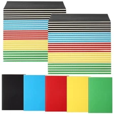  100 Pcs Journals Notebooks Bulk - Kraft Softcover A5 Small Multicolor Lined