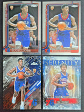 2025-26 VJ Edgecombe Topps Chrome Rookie Base & Insert RC Lot of (4) 76ers
