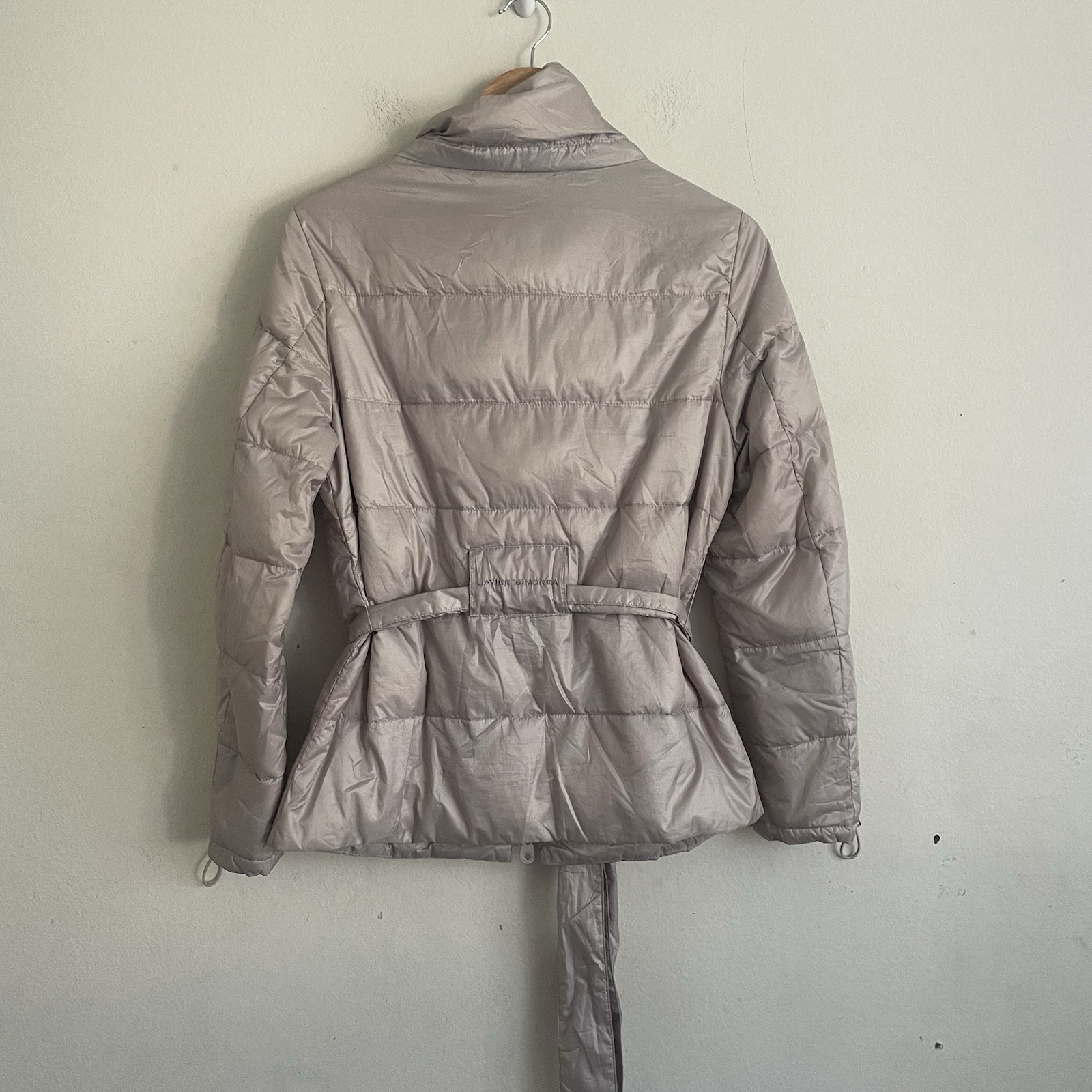 Down Feather Lightweight Puffer Jacket Belted War… - image 2