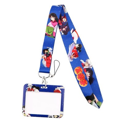 #ad Inuyasha Kagome Anime Blue ID Card Case Lanyard NEW $10.49
