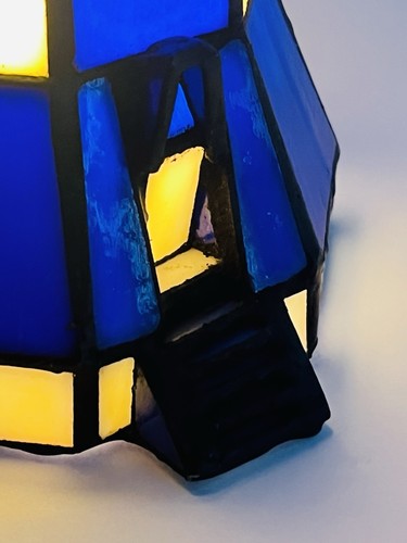 Lighthouse Stained Glass Tiffany Style Table Lamp Nightlight Nautical Coastal 9” - Picture 7 of 18