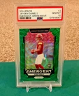 PSA 10 2024 Panini Prizm Emergent Jayden Daniels RC #2 Green Wave