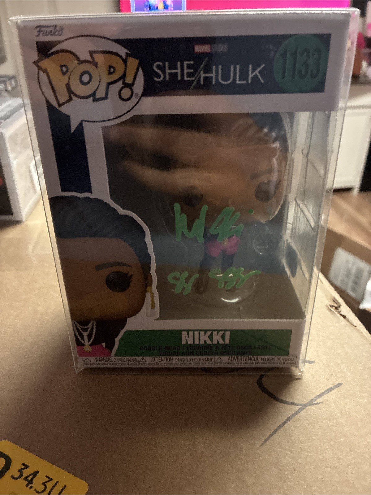 Funko Pop! Marvel Studios She/Hulk Nikki #1133 Collectible Figure Autographed