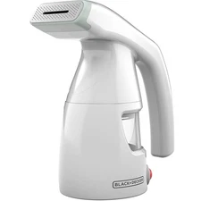 Black & Decker Easy Garment Steamer Powerful Quick Heat Up Easy Fill Water White