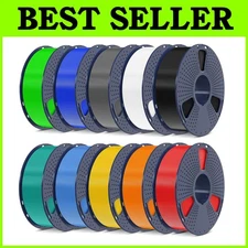 Multi-Color 10KG PLA+ Filament Bundle - 1kg Spool