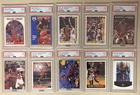 (10) 1990'S MICHAEL JORDAN PSA 9 CARD LOT  ALL DIFFERENT FLEER UD HOOPS TOPPS