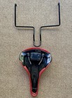 Vintage Velo Bike Seat Saddle #001 Red w/ Metal Rack SAFETY LIGHT DOES NOT WORK — photo 3
