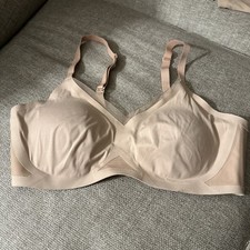 Honey Love CrossOver Wireless Bra Sand Size Large NWOT