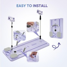 Purple 5-in-1 Pilates Board: Slide, Stretch, Strengthen at Home Workouts