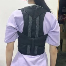 Waist Support Corrector Brace Men/Women Posture Back Lumbar Shoulder Belt Girdle