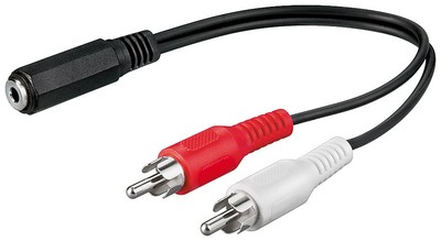 Audio-Video-Kabel 0,2 m ; AVK 179-0020 0.2m SB
