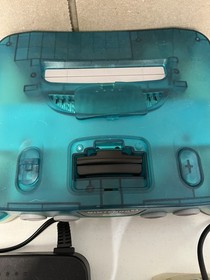 Nintendo 64 N64 Ice Blue Clear Console w/ Matching OEM Controller - Region Free