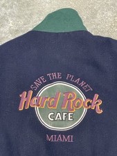 Men  s VTG Hard Rock Cafe Miami Letterman Jacket Adult Small