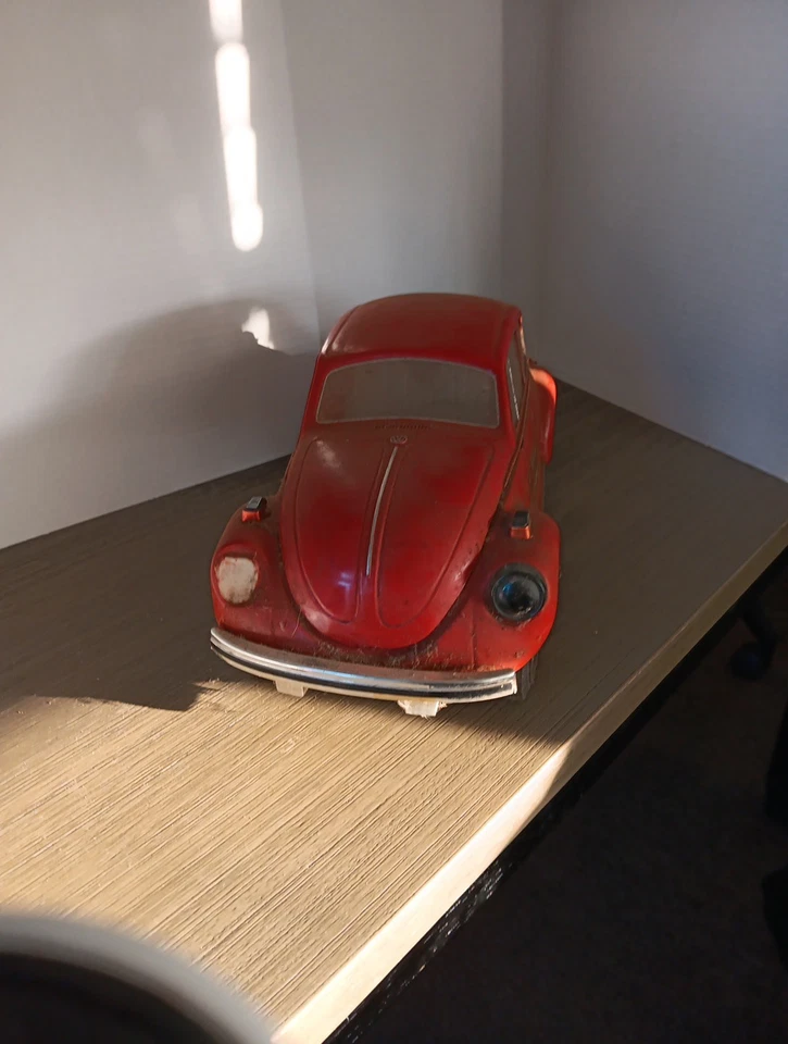 Jarra de whisky Jim Beam Volkswagen Blue Beetle años 70 vintage coche Foto 4 de 4