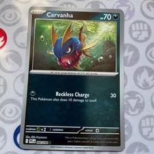 Carvanha 060/094 Common Phantasmal Flames Pokemon Reverse Holo Near Mint