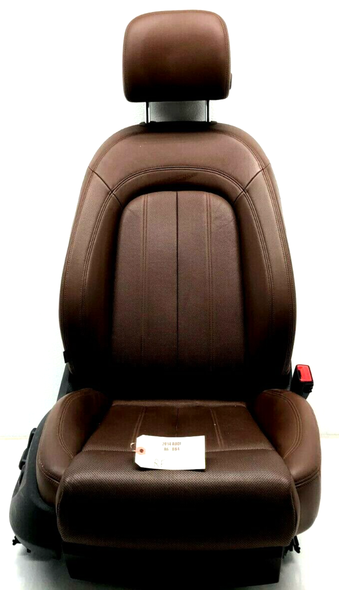 2012-2017 AUDI A6 C7 RIGHT PASSENGER FRONT COMPLETE LEATHER SEAT