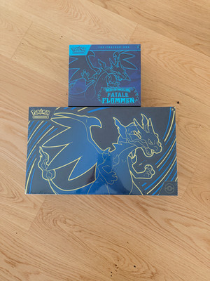 Pokemon UPC Glurak Top Trainer Box Fatale Flammen TTB Mega Charizard Ex Sealed