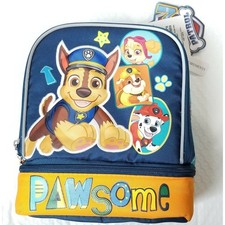 Nickelodeon Paw Patrol Chase Double Compartment Insulated Lunch Bag Kids