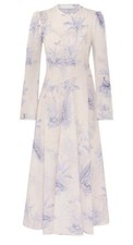 ZIMMERMANN Waverly Long Dress - Blue Palm - Size 1