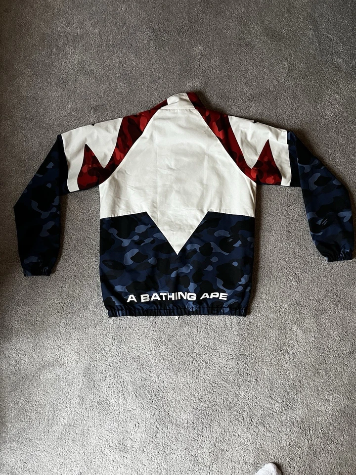 Chaqueta deportiva BAPE STA azul camuflaje un mono de baño estrella talla S Foto 2 de 3