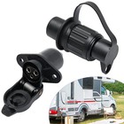 12V 3 Pin Plug Socket Set Agricultural Trailer Waterproof Male Female Connector/
