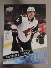 2020-21 Upper Deck UD Young Guns YG Michael Bunting Rookie Card RC #727 Mammoth. rookie card picture