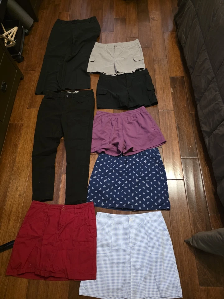 Pantalones Cortos Pantalones de Vestir Pantalones Negros Jeans Lote Mezcla Talla 14 Mujer Foto 2 de 4