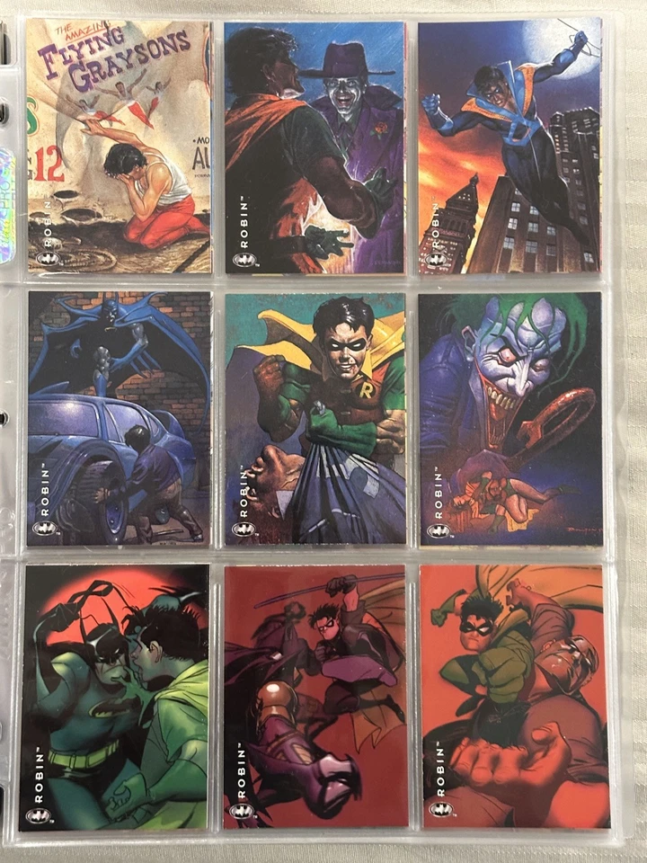 BATMAN SAGA OF THE DARK KNIGHT (Skybox 1994) Conjunto Completo de Cartas DC COMIC ART 100 - Imagem 3 de 4