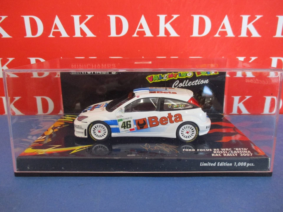 Die cast 1/43 Modellino Auto Ford Focus RS WRC Rally Monza 2007 V. Rossi - Immagine 4 di 4