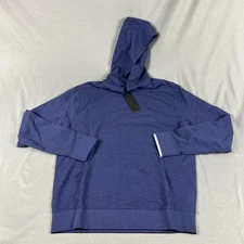 Greyson Golf Hoodie Gotham Medium Maltese Blue Cotton Modal Spandex MSRP $168