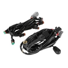 Wiring Harness for 8 LED Pods 2 PIN DT Plug 50A Fuse, 60A Relay Easy to