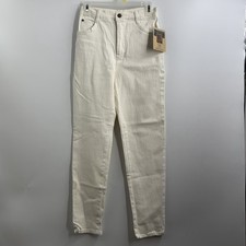 Vintage North West Blue 3 pocket stretch jeans Made in USA size 8 off white NOS