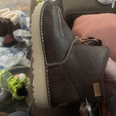 UGG Campfire Crafted Regenerate Suede Leather Burnt Cedar Boots 1144017 M/4 W/5