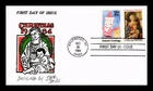 US COVER CHRISTMAS MADONNA AND CHILD FDC COMBO JACK DAVIS CACHET
