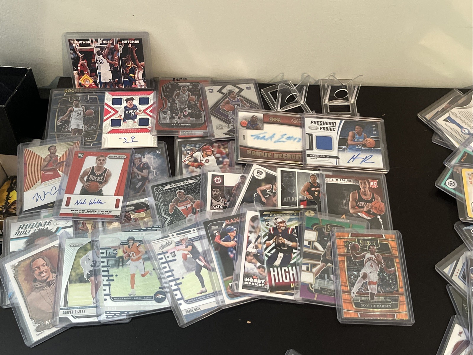 Huge 90 Card Sports Card Lot! Vintage, Rookies, Autos, Graded, Numbered! Value! view 8