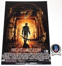 BEN STILLER SIGNED 'NIGHT AT THE MUSEUM' 12x18 MOVIE FILM POSTER 2 BECKETT COA