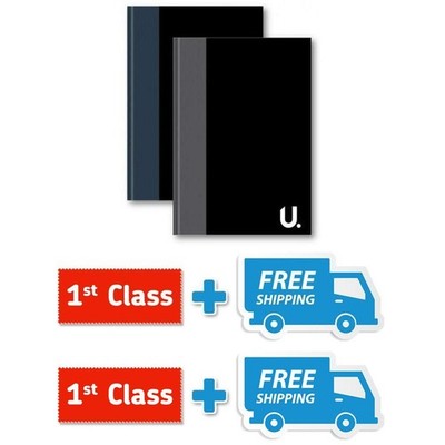 A4 Notizbuch Hardcover Notizblock perfekt für Schule/Arbeit Notizen 80 linierte Seiten