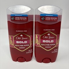 Lot of 2 Old Spice Bold Scent of Pink Pepper ...