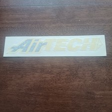 Vintage Motocross Original Fox Air-tech Yellowblack Die-cut Mx Sticker Decal Yz