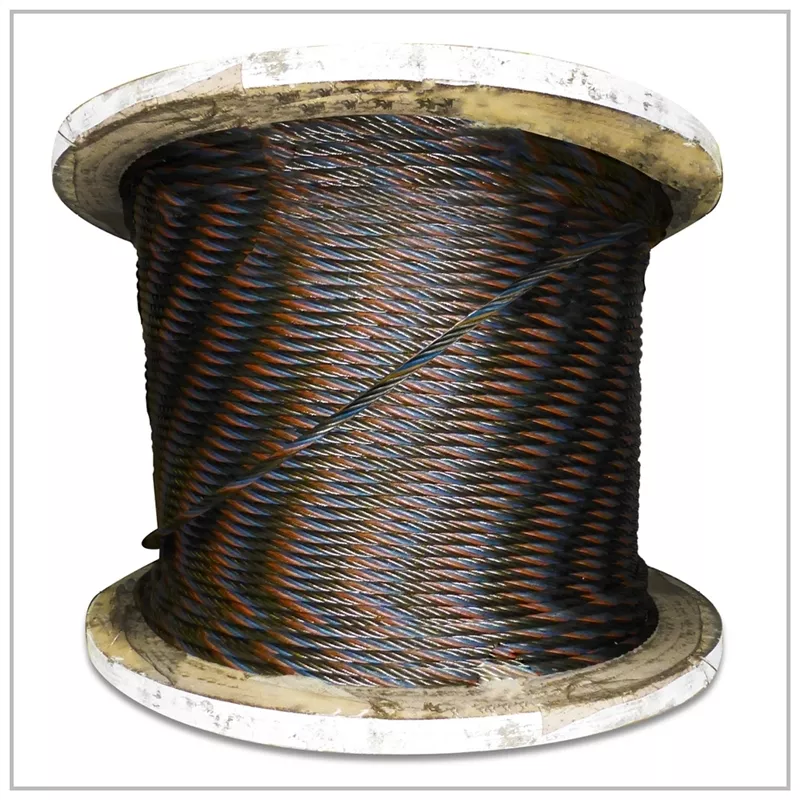 3/4 x 150' Wire Rope Bulk Cable Spool 6x19 Construction Rigging