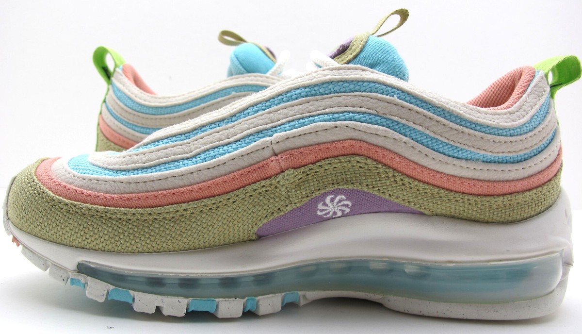 nike air max 97 pink yellow blue