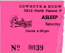 Vintage 2002 Asleep at the Wheel Concert Ticket Colorado Springs