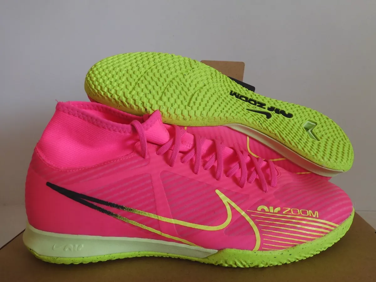 Nike Zoom Superfly 9 Academy Turf Soccer Shoes (Pink Blast/Volt