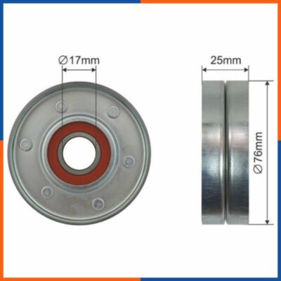 Spannrolle keilrippenriemen für AUDI | 078903133AB