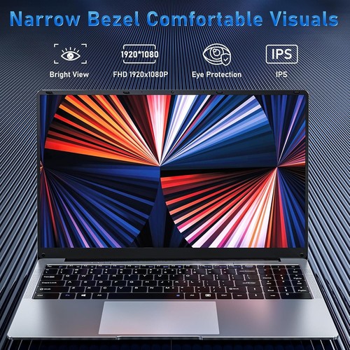 Sleek 15.6'' Laptop with Intel Celeron N4000, 8GB RAM, Quick 256GB SSD Storage - Picture 6 of 10