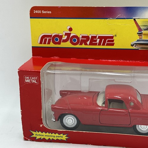 Majorette Legends 2400 Series Shiny Red '56 Ford Thunderbird T-Bird Car #2402 - Picture 3 of 11