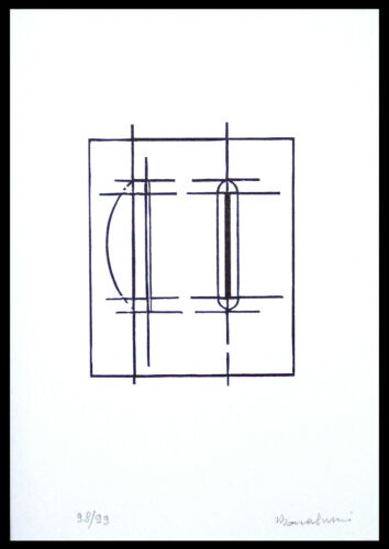 Agostino BONALUMI - "Progetto", 2013 - Xilografia, 17 x 24 cm - Bild 1 von 1