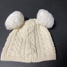 Baby Gap Cable Knit Hat Beanie French Vanilla I6-12 Months