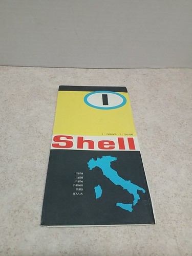 Shell Touring Map Italia, Strade e Autostrade d'Italia, 1970, senza logo Shell. - Foto 2 di 6